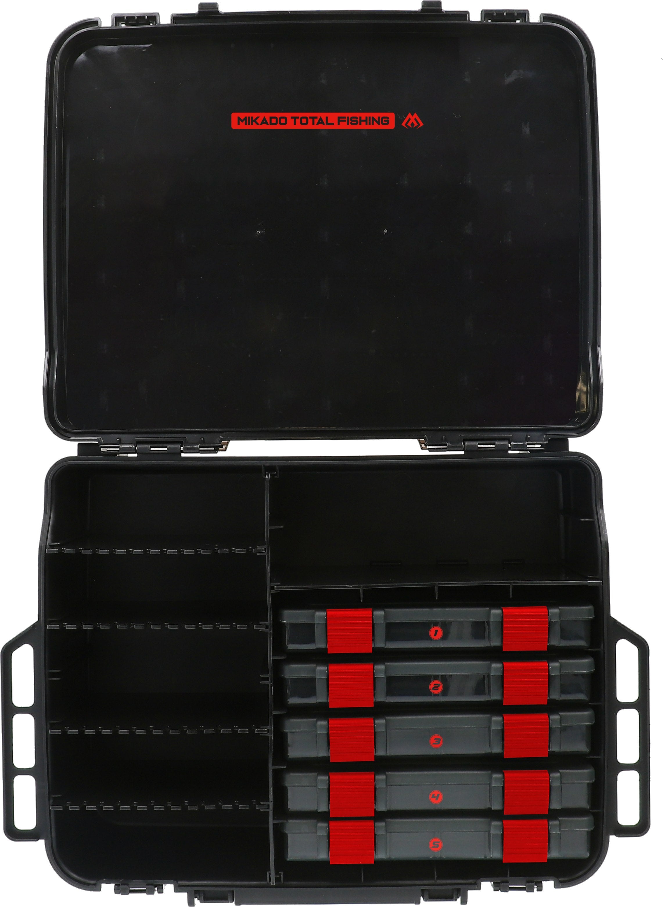 Mikado Jaws 2 Compartment Tackle Box - 5 Tackle Boxes Included