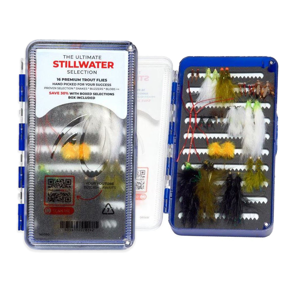 Fulling Mill Ultimate Stillwater Fly Box and Flies - 16 Premium Flies