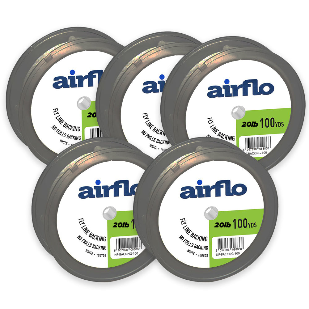 Airflo No Frills Fly Backing Line White 100yds - 20lb / 30lb 