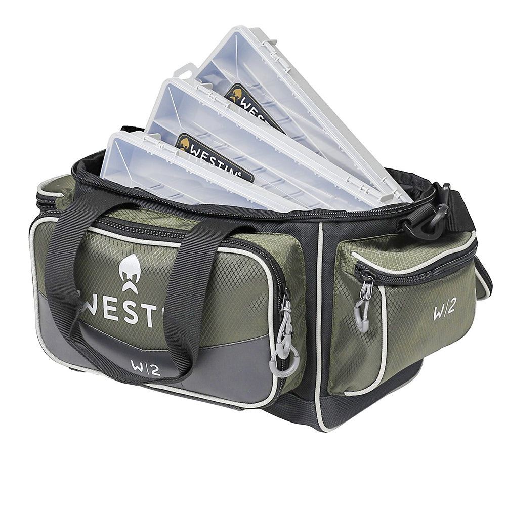 Westin W2 Fishing Tackle Lure Bag + 3 Tackle Boxes