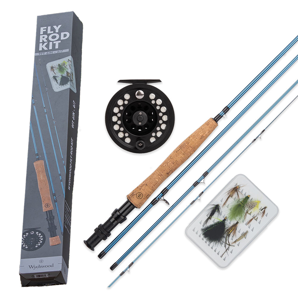 Wychwood Fly Fishing Kit - Fly Rod | Fly Reel | Fly lines | Fly Box With Flies | Rod Tube