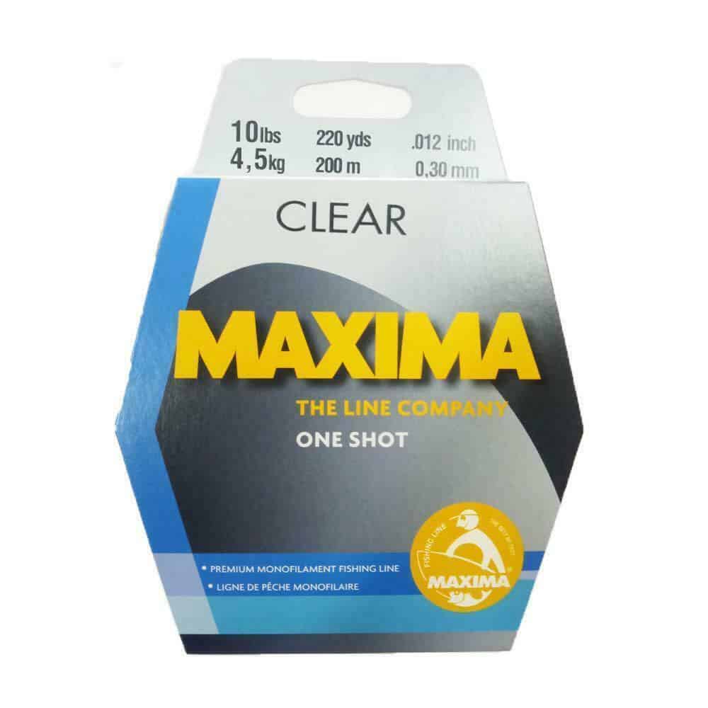 Maxima Clear One Shot Fishing Line 200M/250M Spool