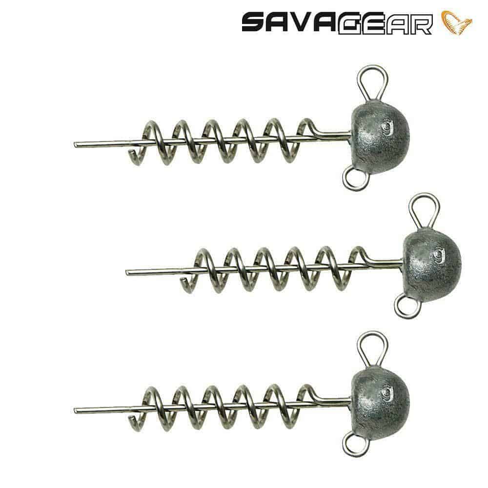 Savage Gear Ball Corkscrews Heads 3 Pieces Last Meter  - Pike Predator Fishing