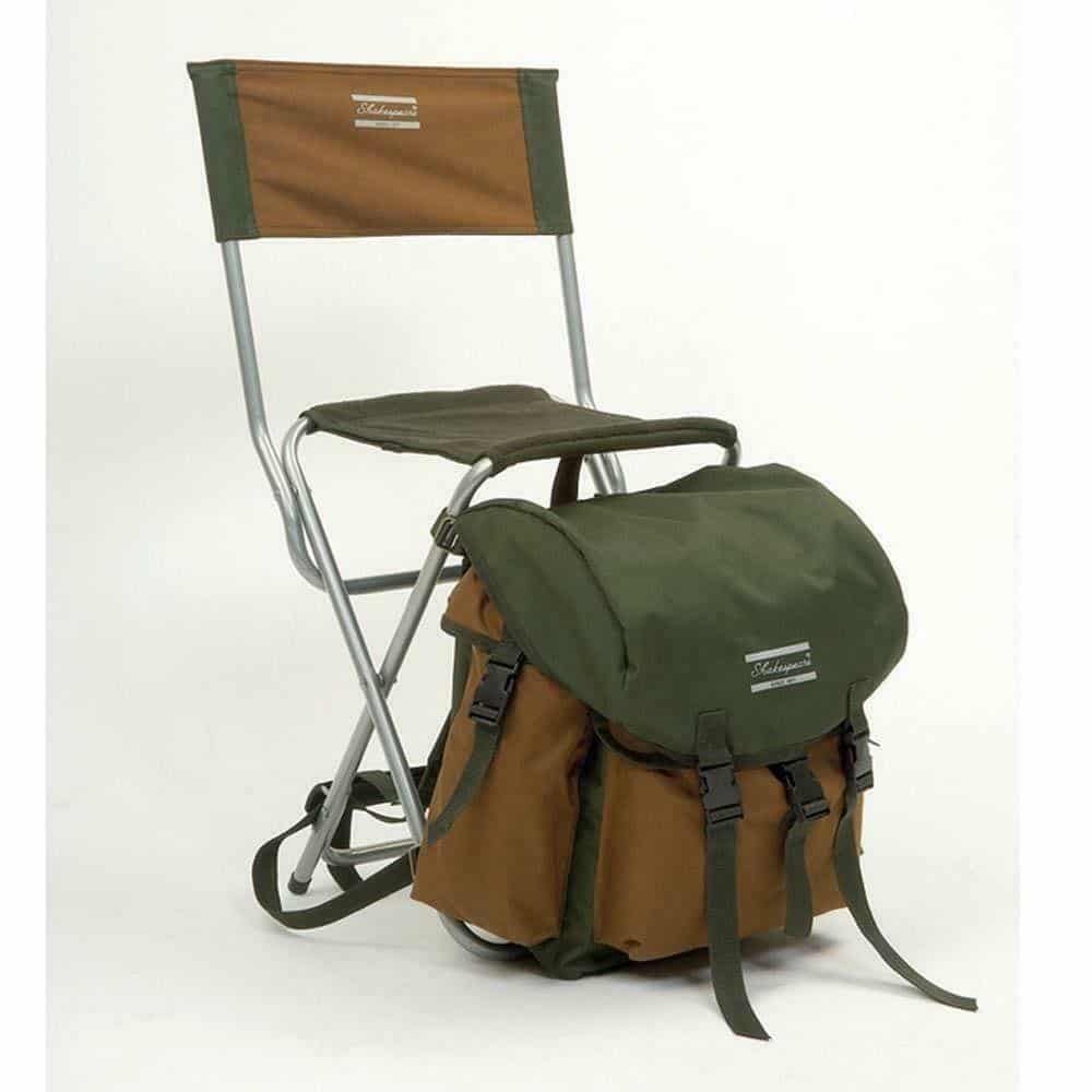 Shakespeare Deluxe Folding Chair With Rucksack Bag