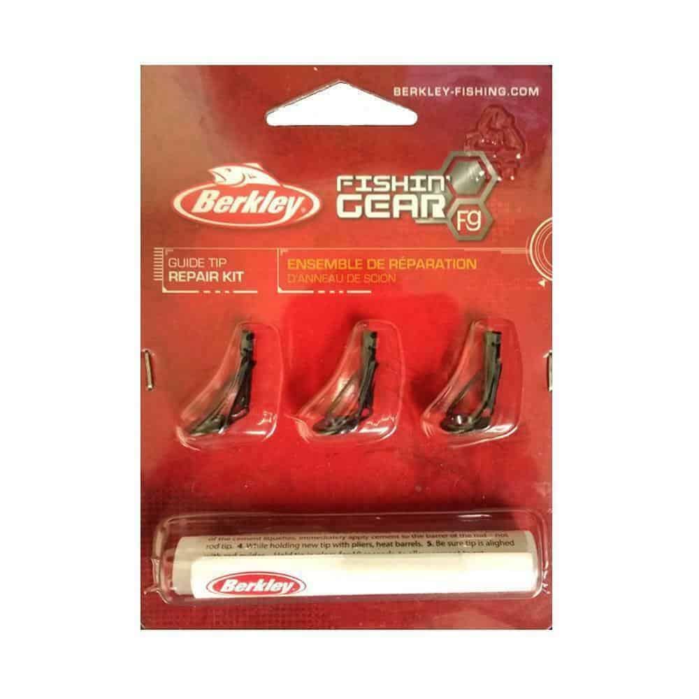 Berkley Fishing Gear Black Guide Tip Repair Kit Cement 3 Spare Tips