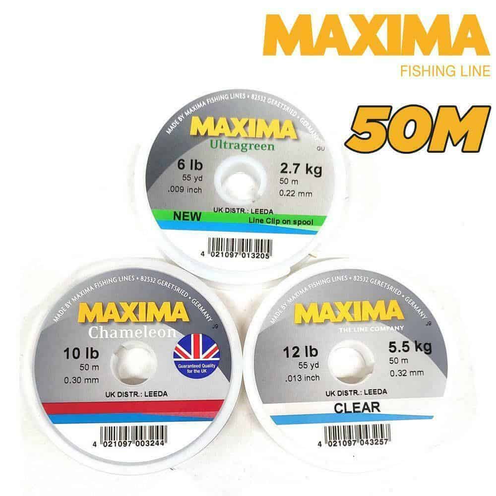Fishing leaders - Maxima Leader, Wychwood Silk Mode Leader, Maxima  Knotless Tapered Leaders