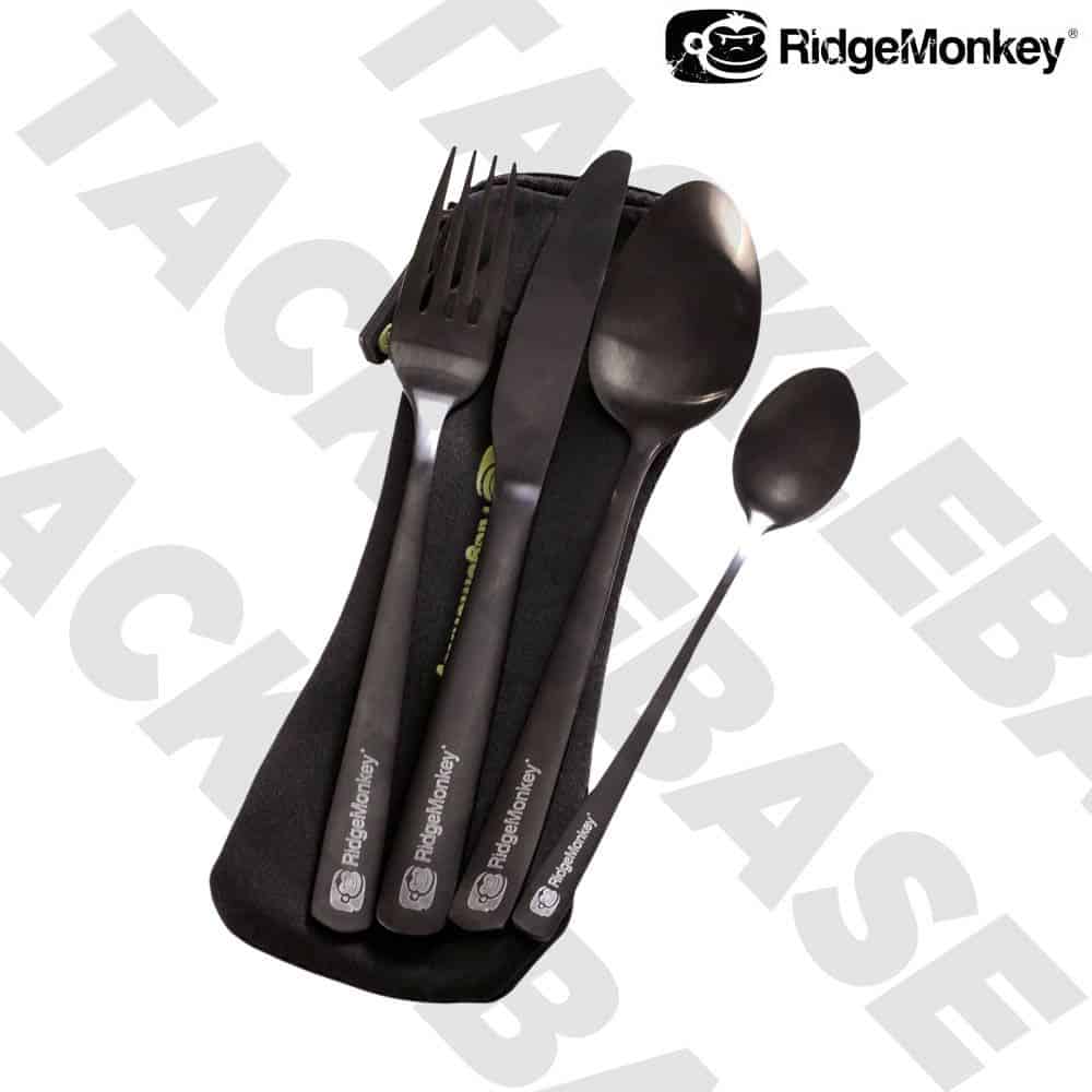 Ridgemonkey SQ Large DLX Dinner Plate Cutlery &amp; Towel Set