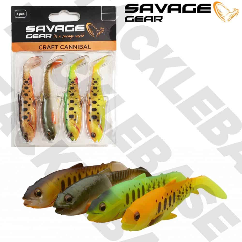Savage Gear New Craft Cannibal Paddletail - Dark Water Mix