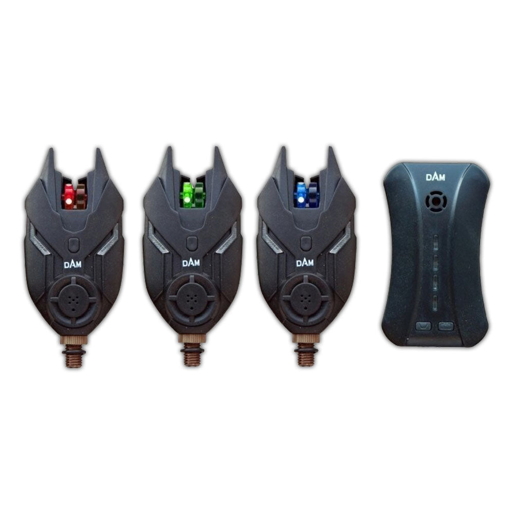 Dam Tf Bite Alarm Set 3 1 Wirless 3 Bite Alarms & Receiver Set