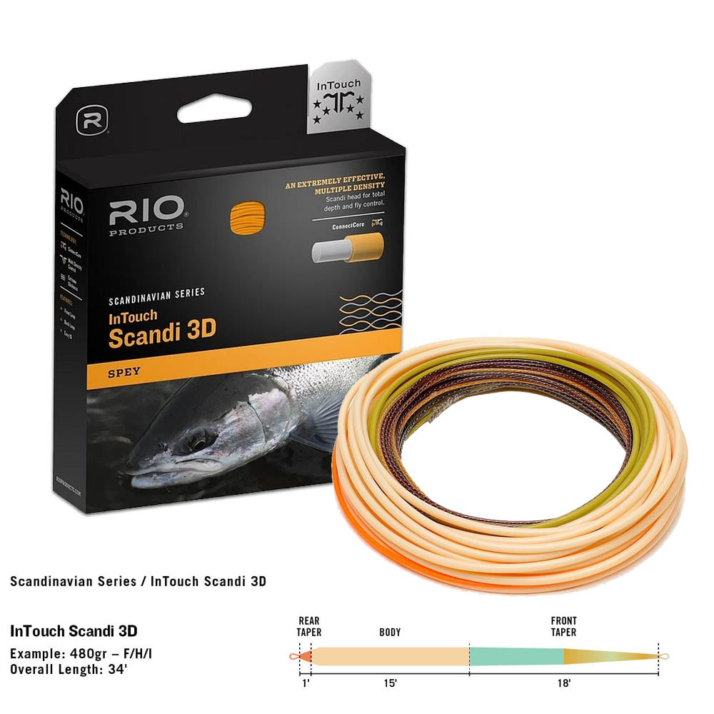 RIO INTOUCH SCANDI 3D F/H/I FLY FISHING LINE