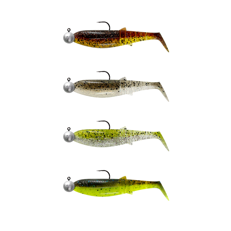 Savage Gear Cannibal Shad Lures Clearwater Mix - 4pcs