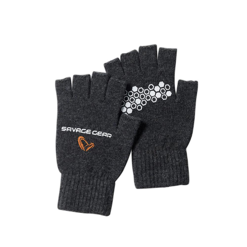 Savage Gear Half Finger Knitted Gloves