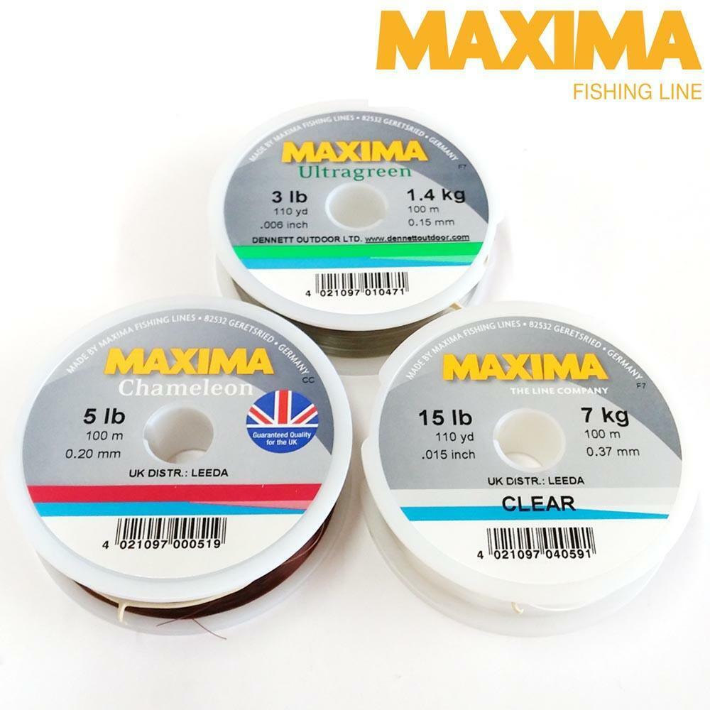 Maxima Leader Fishing Line 100m Spool - 3lb-20lb