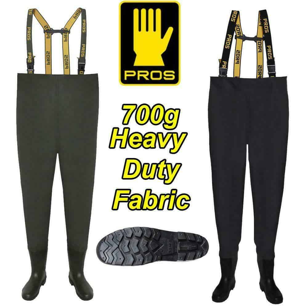 Pros 700g Deluxe Heavy Duty Chest Waders