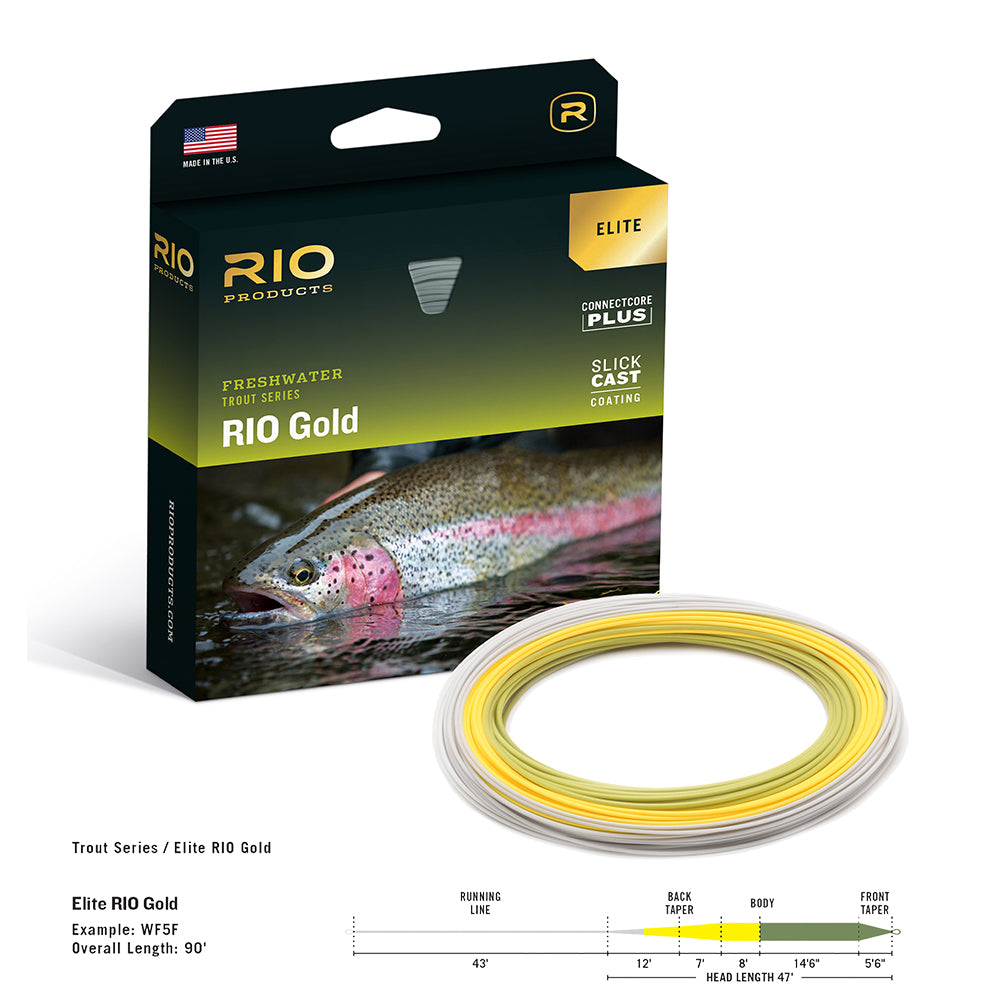 Rio Gold Elite Freshwater Trout Fly Line Floating Slick Cast